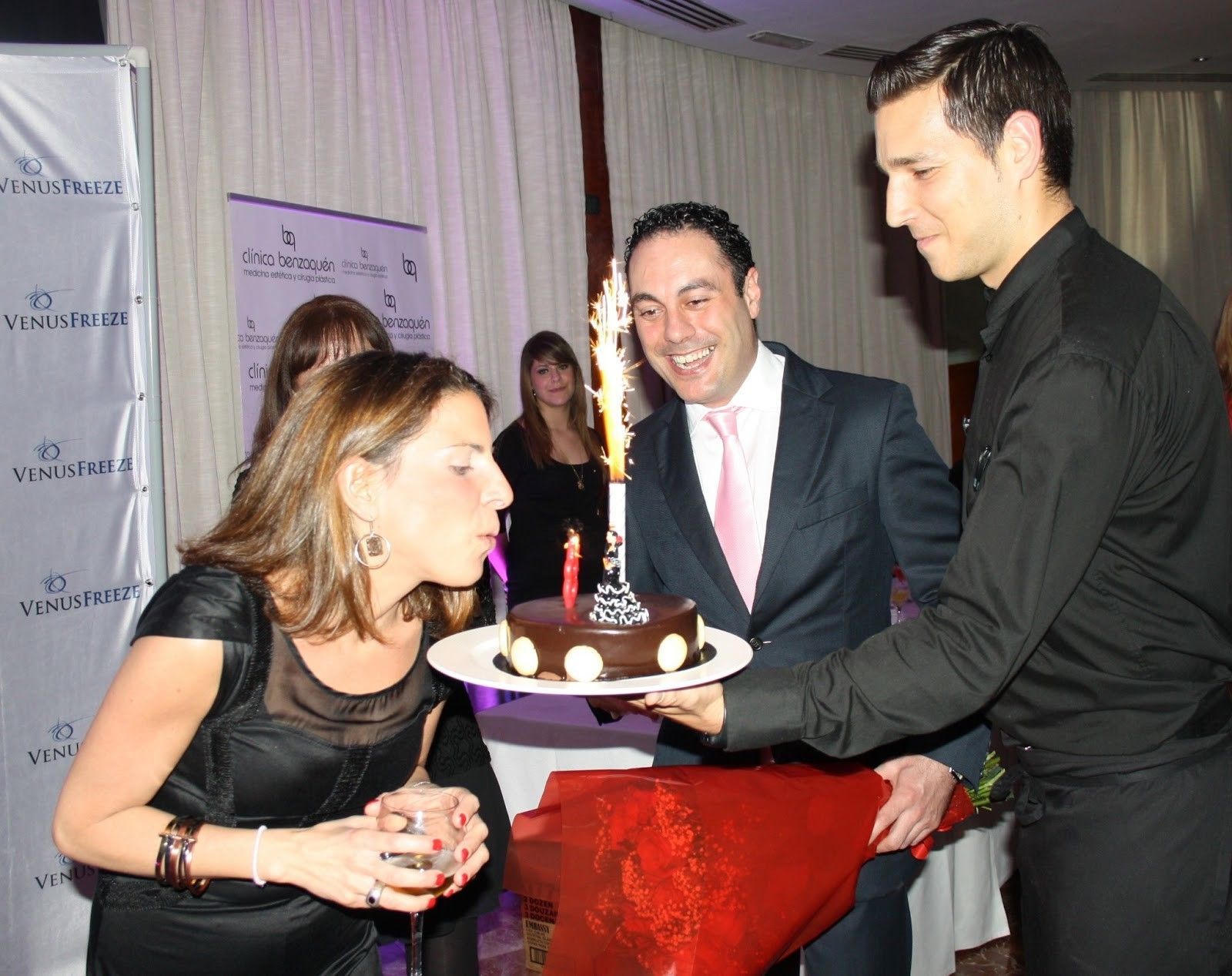 Clínica Benzaquén en la inauguración del festival de Cine Español 2013, en la terraza del AC Málaga Palacio
